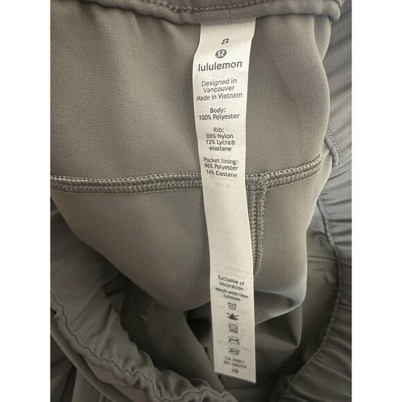 Lululemon On The Fly Jogger Pant Woven 28" Grey W5bzds Women's Size 8 *Flawed - Picture 7 of 16